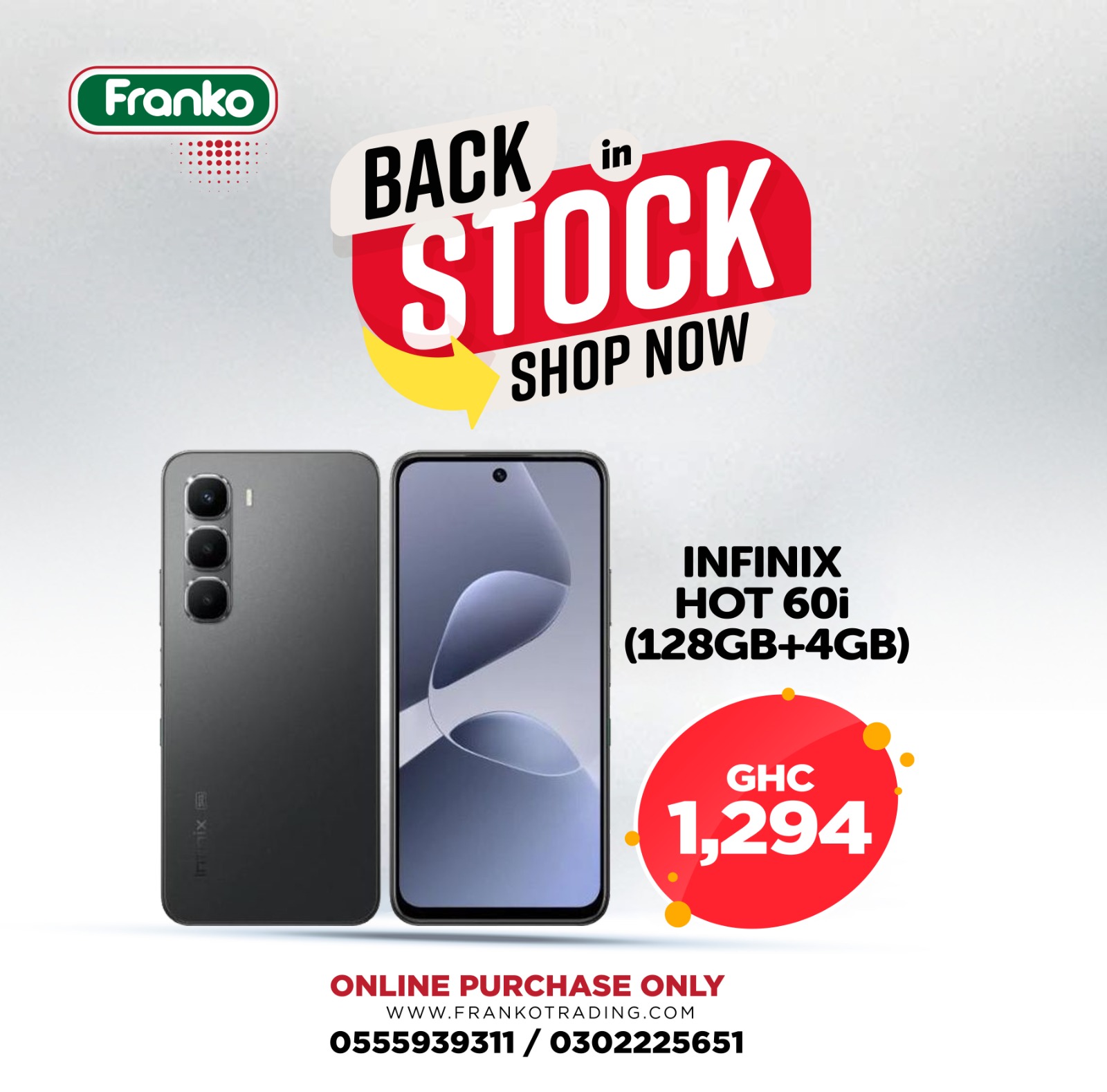 Infinix Hot 60i (128GB + 4GB)